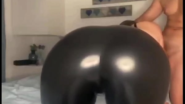 Cute girl blowjob in latex leggings